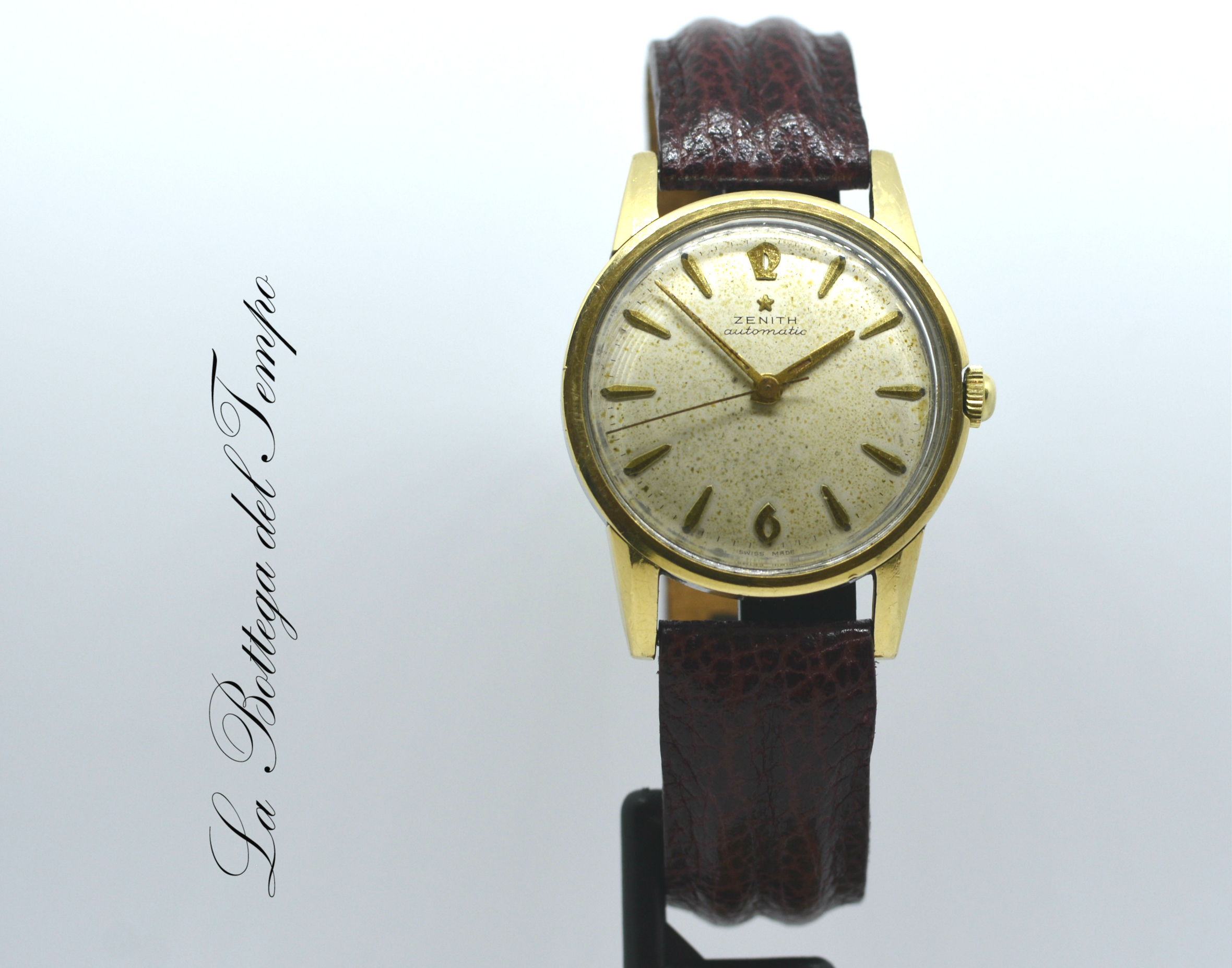 Zenith acero y oro 1950 ca. Automatico bumper